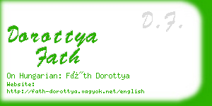 dorottya fath business card